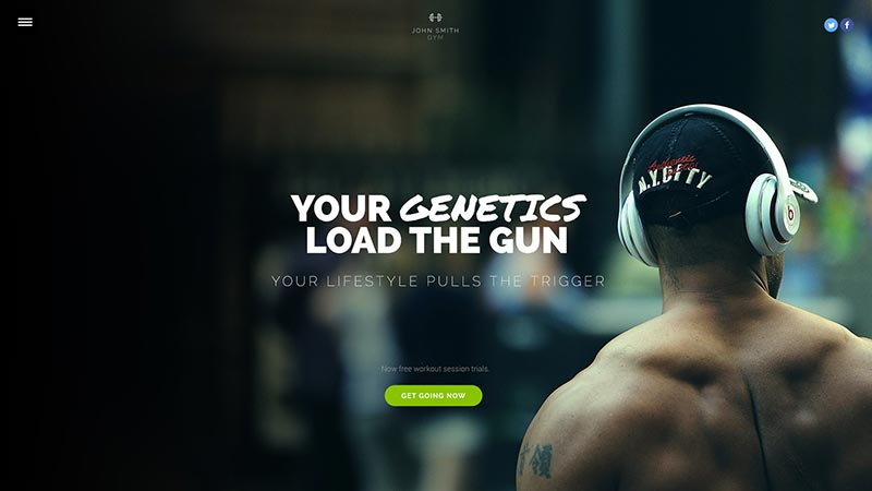 Anteprima del sito WordPress realizzato